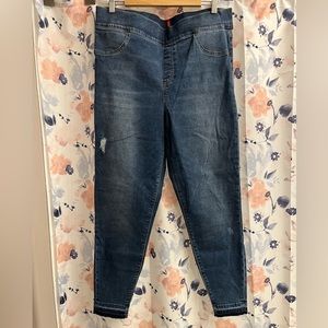 Spanx Distressed Ankle Skinny Jeans